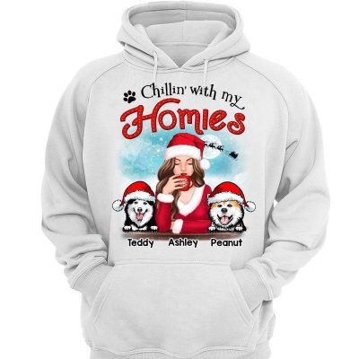 Chillin With My Homies Dog Personalized Hoodie Sweatshirt